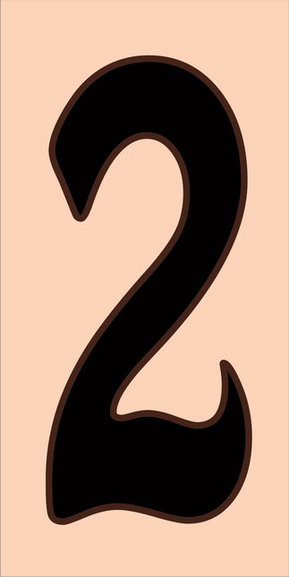 Traditional Sand House Number Tiles (HA)