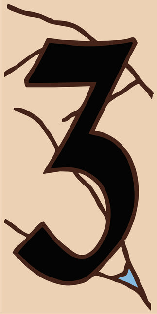 Southwest Adobe Sand House Number Tiles (A)