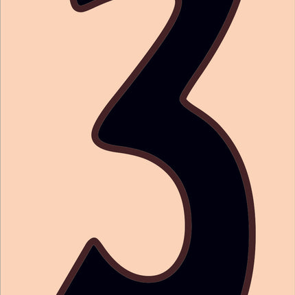 Traditional Sand House Number Tiles (HA)