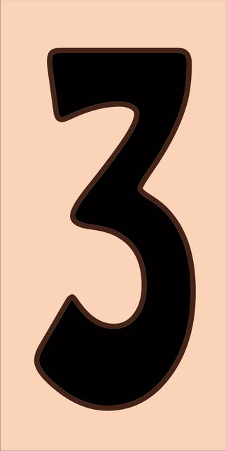 Traditional Sand House Number Tiles (HA)