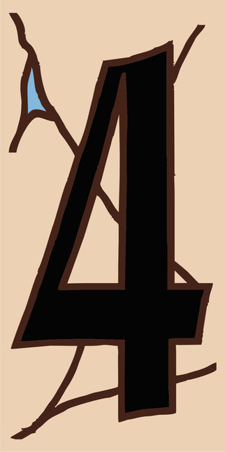 Southwest Adobe Sand House Number Tiles (A)