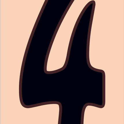 Traditional Sand House Number Tiles (HA)