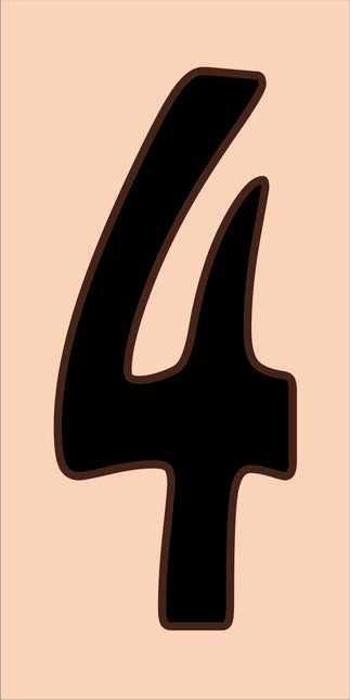 Traditional Sand House Number Tiles (HA)