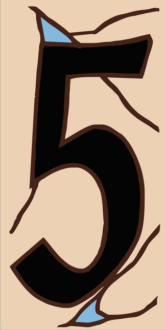 Southwest Adobe Sand House Number Tiles (A)