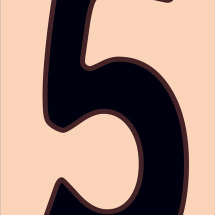 Traditional Sand House Number Tiles (HA)