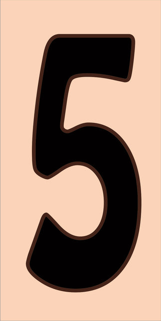 Traditional Sand House Number Tiles (HA)