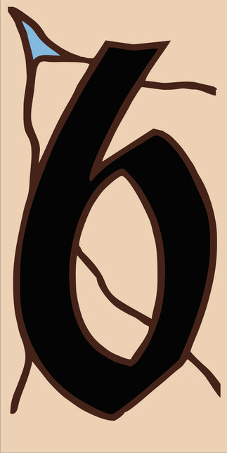 Southwest Adobe Sand House Number Tiles (A)