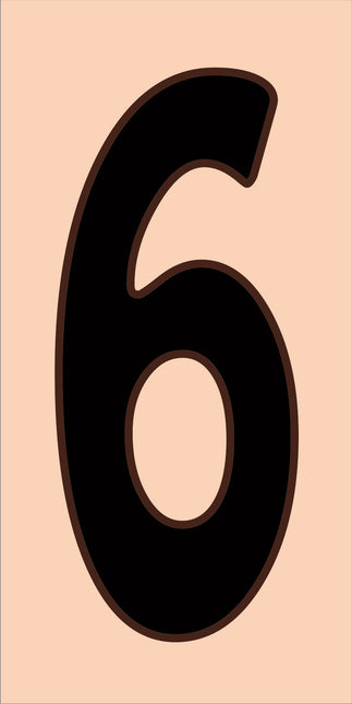 Traditional Sand House Number Tiles (HA)