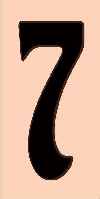 Traditional Sand House Number Tiles (HA)