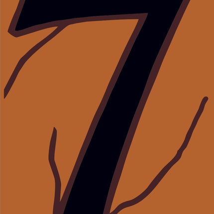 Adobe Terra Cotta Southwest House Number Tiles (R)