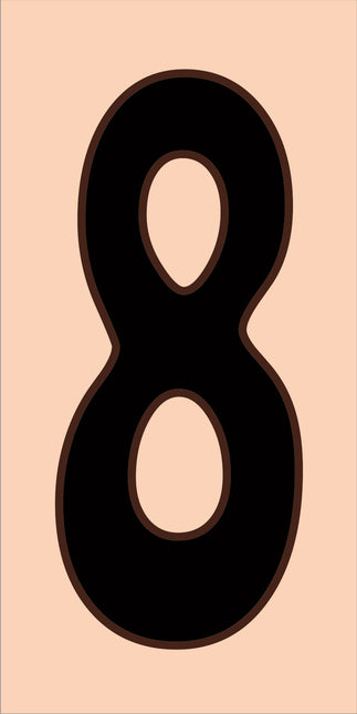 Traditional Sand House Number Tiles (HA)