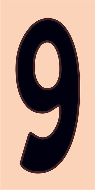 Traditional Sand House Number Tiles
