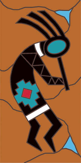 Kokopelli Adobe 3x6 Tile