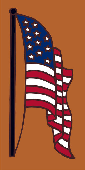 USA Flag 3x6 Tile (1028)