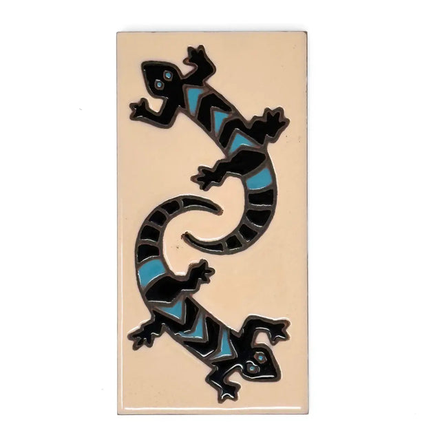 Geckos End Cap Tile - Sand, Turquoise or Brown