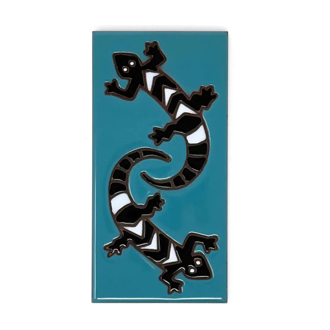 Geckos End Cap Tile - Sand, Turquoise or Brown