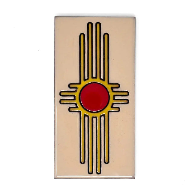 Zia End Cap Tile - Sand, Turquoise or Yellow