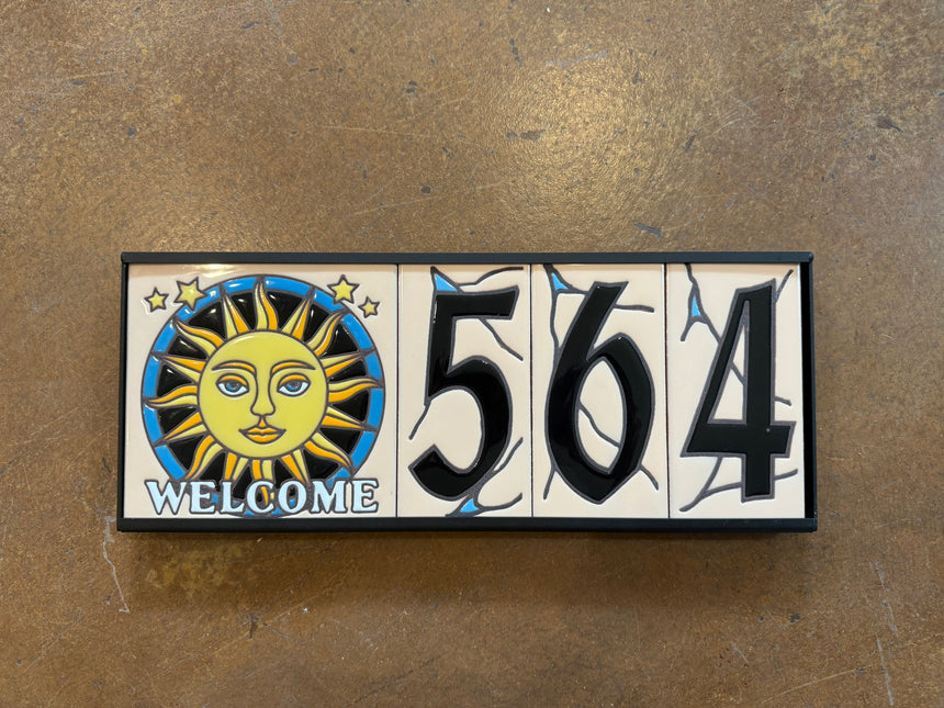 Metal Frame for Earthtones Tile House Number & Art Tiles
