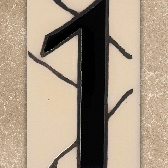 Southwest Adobe Sand House Number Tiles (A)
