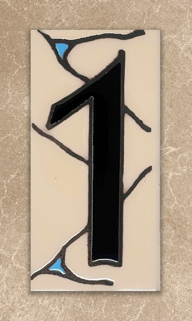 Southwest Adobe Sand House Number Tiles (A)