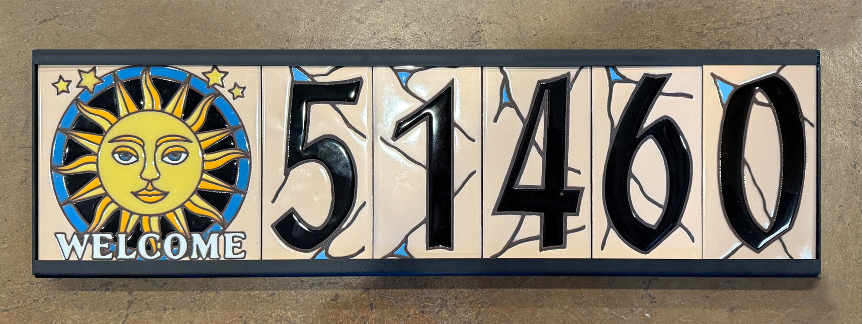 Metal Frame for Earthtones Tile House Number & Art Tiles