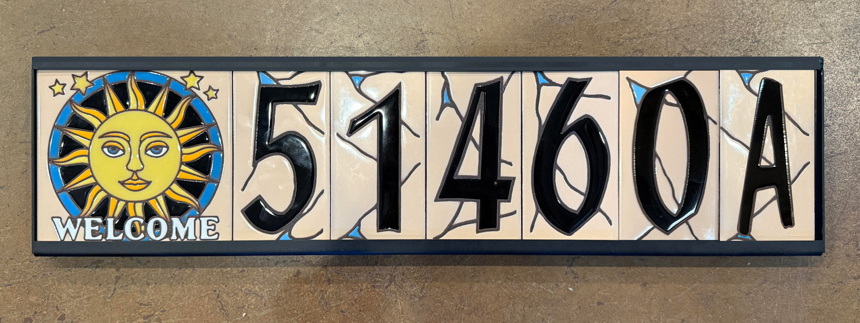Metal Frame for Earthtones Tile House Number & Art Tiles