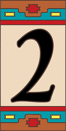 Southwest House Number Tiles