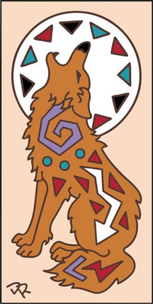 Howling Coyote 3x6 Tile