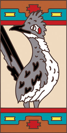 Roadrunner with Southwest Border 3x6 Tile