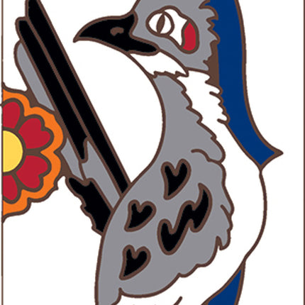 White Talavera Roadrunner End Cap Tile