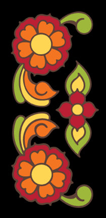 Talavera Flowers 3x6 Tile