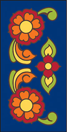 Talavera Flowers 3x6 Tile