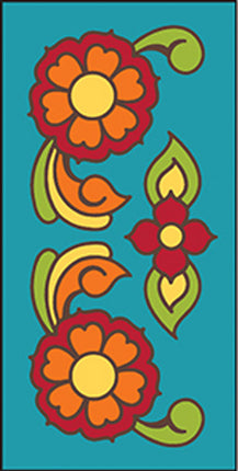 Talavera Flowers 3x6 Tile