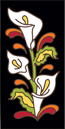 Calla Lilies 3x6 Tile