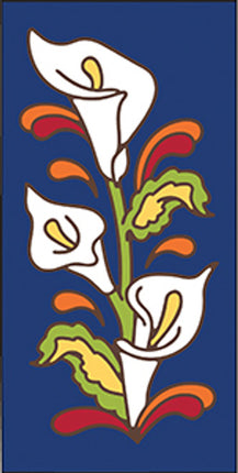 Calla Lilies 3x6 Tile