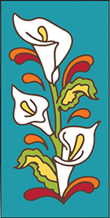 Calla Lilies 3x6 Tile