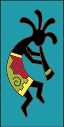 Kokopelli 3x6 Tile