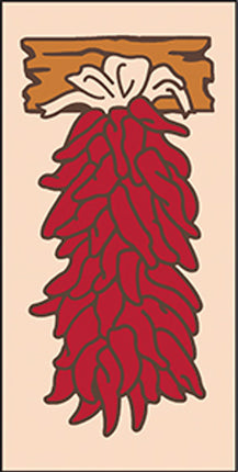 Chile Ristra 3x6 Tile