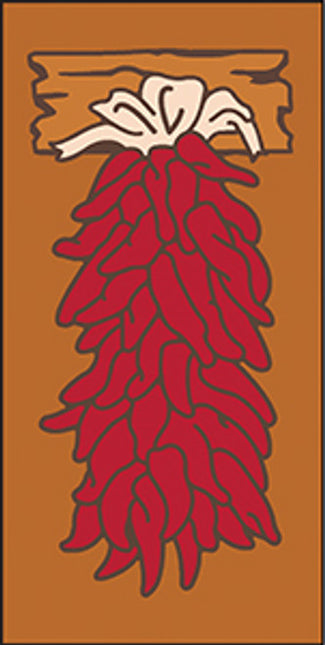 Chile Ristra 3x6 Tile