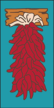 Chile Ristra 3x6 Tile