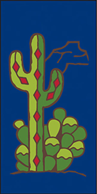 Southwest Cactus 3x6 Tile