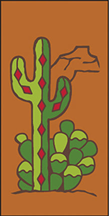 Southwest Cactus 3x6 Tile