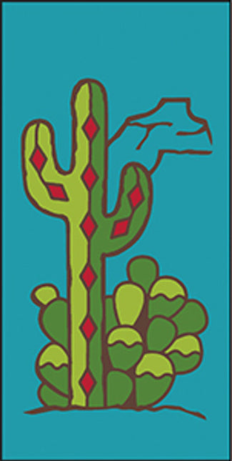 Southwest Cactus 3x6 Tile