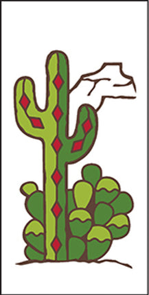 Southwest Cactus 3x6 Tile