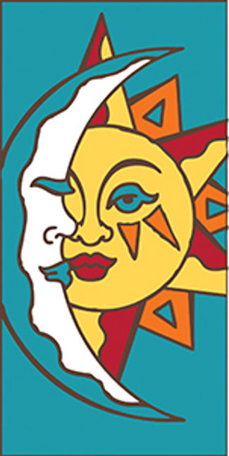 Southwest Sun and Moon 3x6 Tile