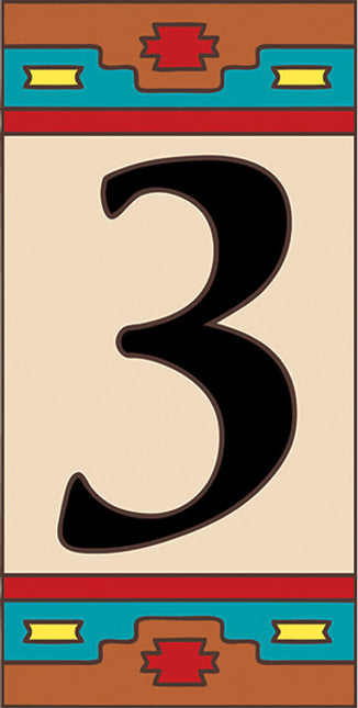 Southwest House Number Tiles (SW)