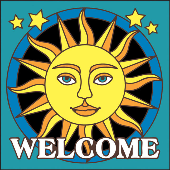 Welcome Sun Tile | Colorful House Welcome Sign | Ceramic Tile  Art Gift - Southwestern Welcome Sign