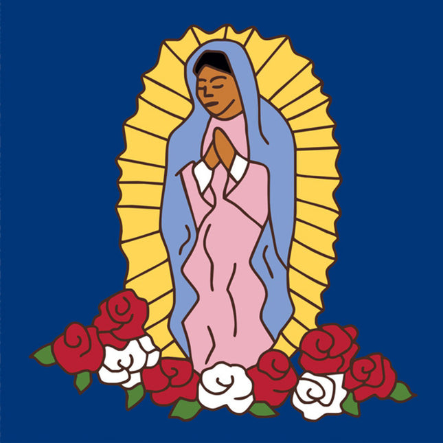 Our Lady of Guadalupe  Tile | Colorful House Welcome Sign | Ceramic Tile Trivet Art Gift - Southwestern Welcome Sign