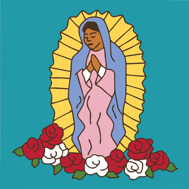 Our Lady of Guadalupe  Tile | Colorful House Welcome Sign | Ceramic Tile Trivet Art Gift - Southwestern Welcome Sign