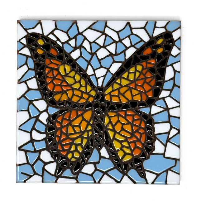 Mosaic Butterfly - Ceramic Tile Art Gift for Nature Lovers - Southwest Garden Gift
